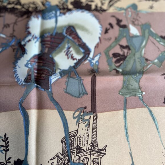 Christian Lacroix Silk Scarf – Fashion Sketch Design - Picture 12 of 15